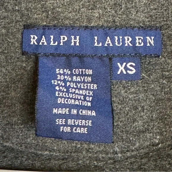 Ralph Lauren Polo Gray Women's Blazer Crest Patch Cotton Blend soft - XS - Picture 6 of 6